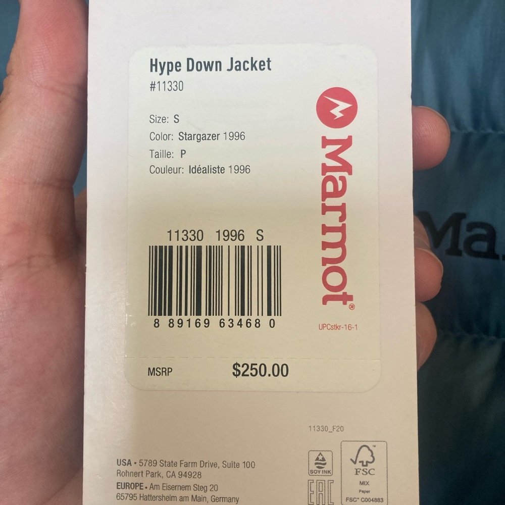 Marmot Down Jacket - Picture 7 of 11